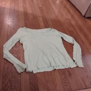light green long sleeve casual top from so size large